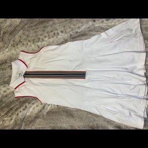 Burberry Kids Icon Stripe Zip-Front Polo Dress